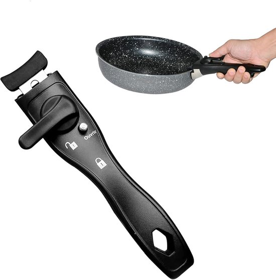 Verwijderbare pannengrepen - Vervangende handgrepen - afneembare handgreep - Schroei- en hittebestendige - Ergonomische - Universeel - gietijzeren pan, koekenpan, soeppotten en bakplaten
