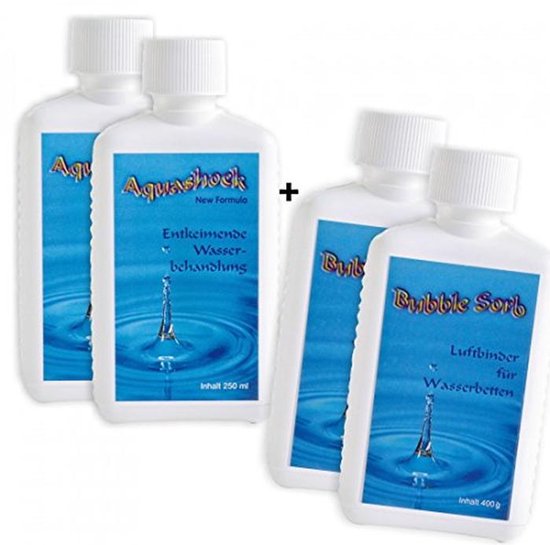 Verzorgingsset voor Waterbedden met Luchtbinders - 2 x 250 ml en 2 x 400 g van Merkloos