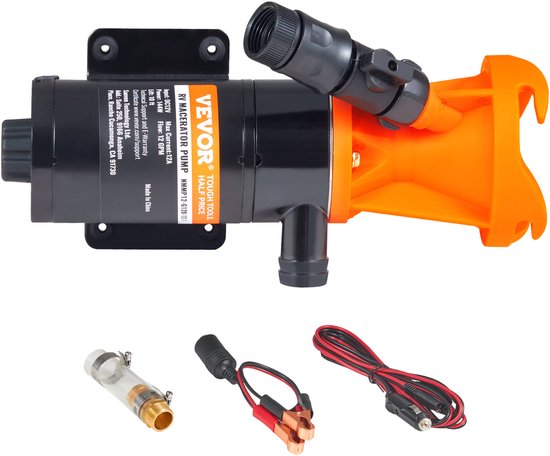 VEVOR 12v Vuilwaterpomp Maceratorpomp 45l/Min Rioolpomp voor Camper van Vevor
