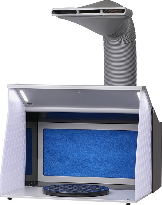 VEVOR Airbrush-spuitcabine-kit 405 x 330 x 355 m, Draagbaar Airbrush-afzuigsysteem, Airbrush-spuitcabine-afzuigsysteem 5,2 m³/min met Dubbele Ventilatoren voor het Maken van Airbrush-modellen, Schilderwerkzaamheden, enz. van Vevor
