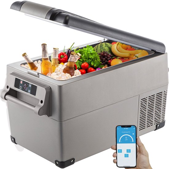 VEVOR Auto Koelkast Compressor, 45 W Auto Koelkast Mini, 35 L Mini Koelkast, met Batterij Beschermingssysteem en Efficiënte Koeling, veel Geschikt voor veel Plaatsen, Boot, Vrachtwagen, Auto enzovoort van Vevor