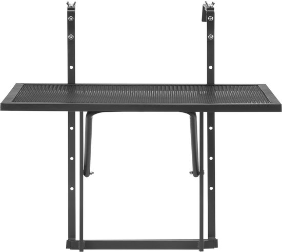 VEVOR Balkontafel Hangtafel Balkon Hangtafel Opvouwbare Tafel Verstelbaar 61x41cm van Merkloos