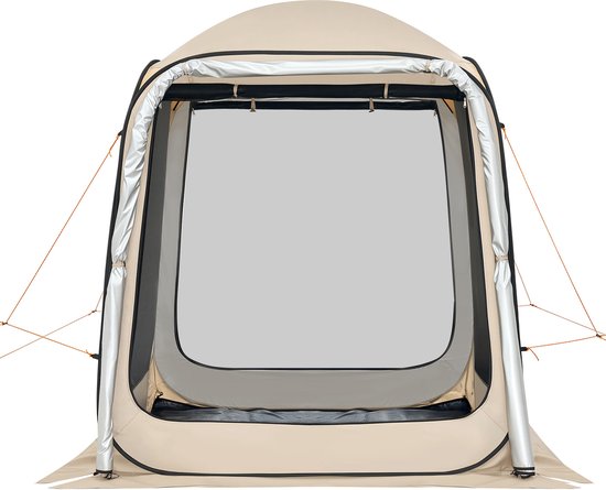 VEVOR Campingtent, 182,88 X 182,88 cm, Pop-Up Tent voor de Achterklep van een SUV, Draagbare Partytent voor 4-6 Personen met Draagtas, Zijwanden van Gaas, voor Kamperen, Tuinieren en Buitenactiviteiten, Beige