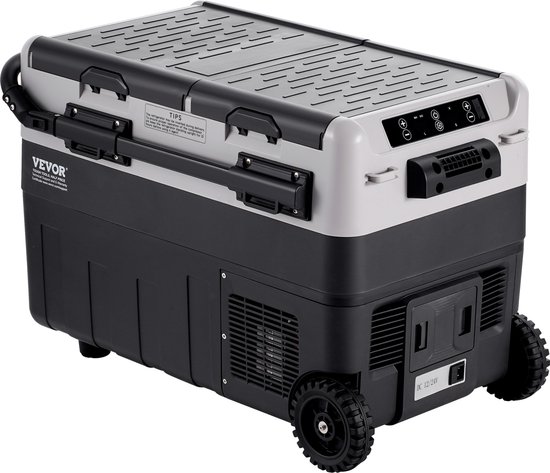 VEVOR Draagbare Autokoelkast Met Vriesvak, Koelboxcompressor, 50 Liter, Dubbele Zone van Vevor