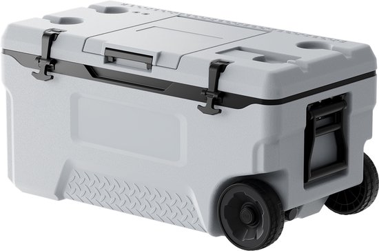 VEVOR Draagbare, Geïsoleerde Koelbox, Oprolbaar met Bekerhouder, 74 Liter (120 Blikjes) van Merkloos