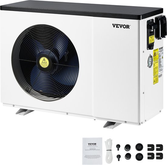 VEVOR Elektrische Zwembadwarmtepomp 2,51-11,38 KW Energiebesparende Variabele Frequentie van VEVOR