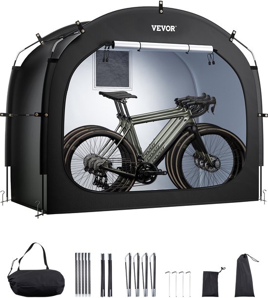 VEVOR Fiets Tent Fiets Garage Fietsenstalling voor 3-4 Fietsen 203x122x169cm van Merkloos