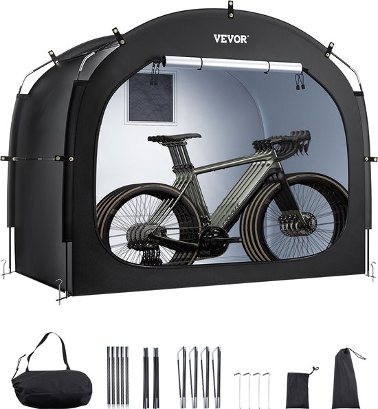 VEVOR Fiets Tent Fiets Garage Fietsenstalling voor 4-5 Fietsen 226x151x197cm van Merkloos
