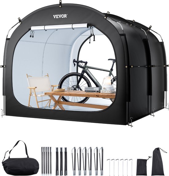 VEVOR Fiets Tent Fiets Garage Fietsenstalling voor 5 Fietsen 224x247x198cm van Vevor