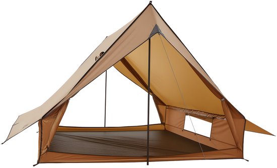VEVOR Kampeertent Cabine Tent met Kachelaansluiting en Grondmat voor 2 Personen