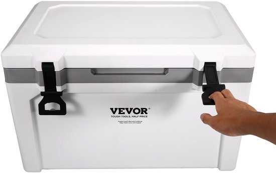 VEVOR Passieve Koelbox Ijsbox 57,26 L, Geïsoleerde Koelbox Camping Thermische Box 45-50 Blikjes, Camping Box Koelkast met Één Mand, Isolatiekoelbox Draagbaar, Ijskistkoeler Multifunctioneel van Merkloos