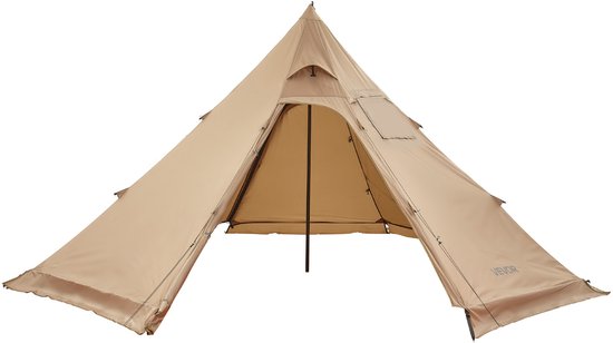 VEVOR Tipi Tent Kampeertent Wintertent Hottent met Kachelaansluiting 4 Personen