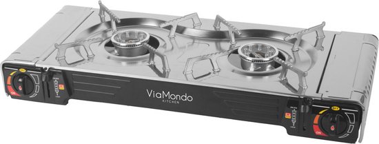 ViaMondo Gaskookplaat Draagbaar 2-Pits van ViaMondo