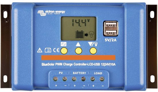 Victron BlueSolar PWM-LCD&USB 12/24V-10A van Victron