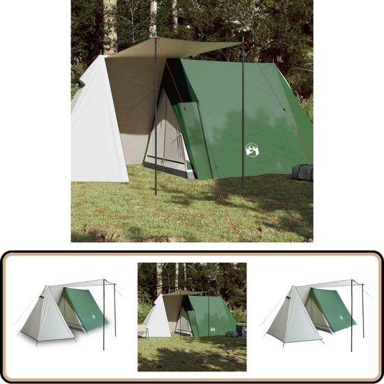 vidaXL 3-persoons waterdichte tent groen Kampeertent - Tent - Campingtent - Outdoor - Overnachting van VidaXL