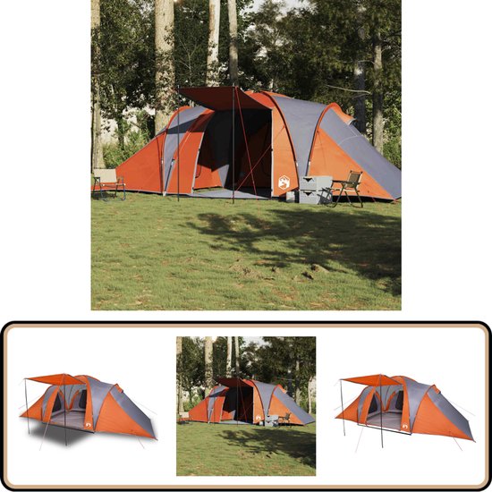 vidaXL 6-persoons Koepeltent - Waterdicht & Ruim Kampeertent - Koepeltent - Familietent - Tent 6 Persoons - Waterdichte Tent van Vidaxl