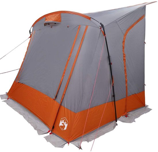 vidaXL - Achterkleptent - -persoons - 285 - x - 255 - x - 245 - cm - Grijs - en - Oranje