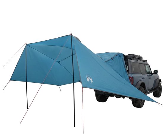 vidaXL - Auto - Tent - 308 - x - 215 - x - 220 - cm - Blauw - Polyester - en - Staal