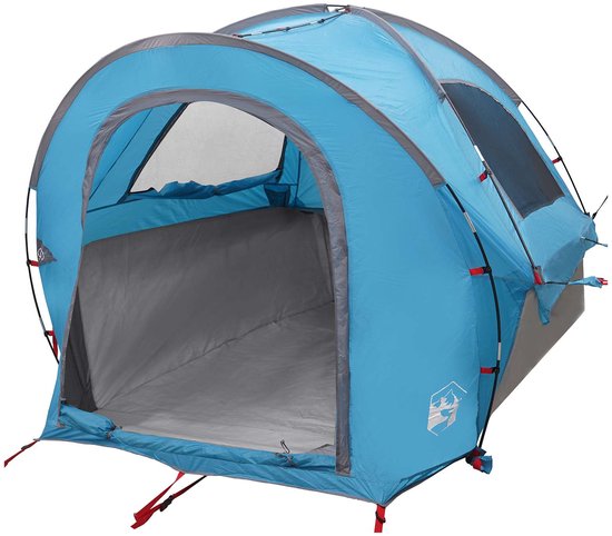 vidaXL - Auto - Tent - met - dak - Blauw - 200 - x - 170 - x - 170 - cm - Polyester - en - Staal