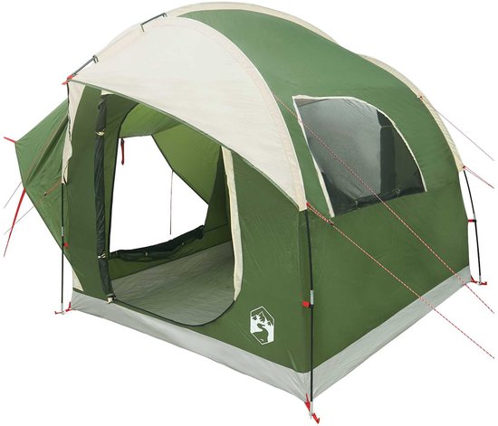 vidaXL - Auto - Tent - met - dak - Groen - 239 - x - 210 - x - 210 - cm - Polyester - en - Staal