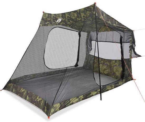 vidaXL - Autotent - 2-persoons - camouflage - waterdicht van VidaXL