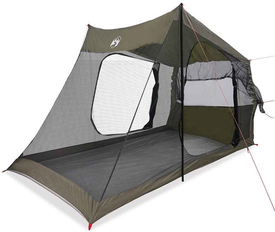 vidaXL - Autotent - 2-persoons - olijfgroen - waterdicht van Merkloos