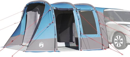 vidaXL Autotent - Waterdicht - Blauw - 403x325x209 cm van VidaXL