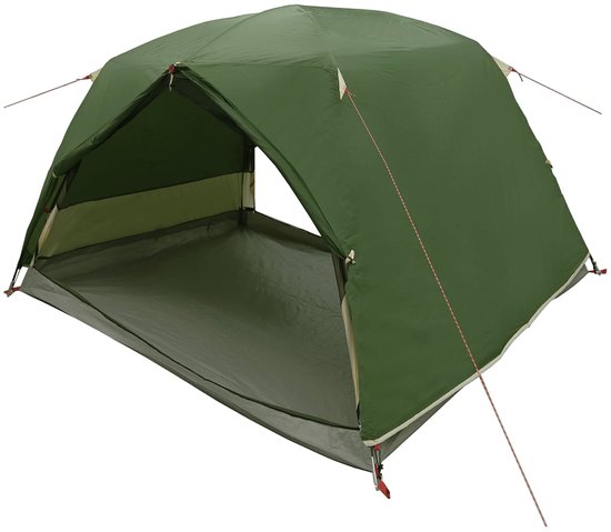 vidaXL - Backpacking - Tent - 2-persoons - Groen - 185T - Polyester - met - PU - Coating