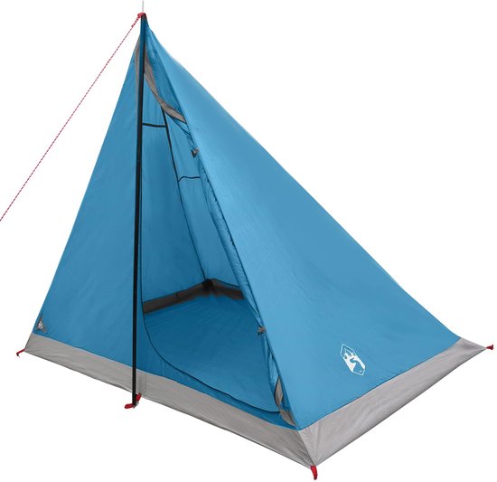 vidaXL - Backpacking - Tent - Blauw - 2-persoons - 185T - Polyester - met - PU - Coating