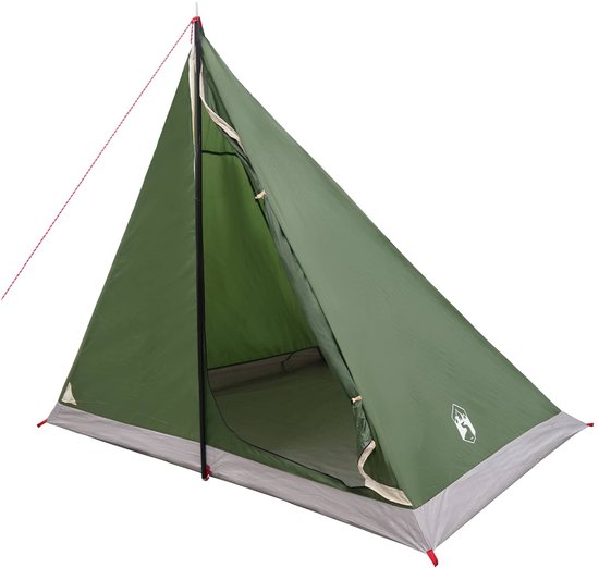 vidaXL - Backpacking - Tent - Groen - 2-persoons - 185T - Polyester - met - PU - Coating van Merkloos