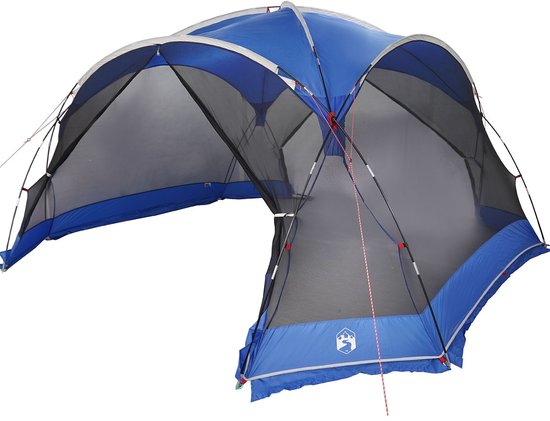 vidaXL - Camping - Muggennet - met - Deuren - Blauw - 10-Persoons - Waterproof van VidaXL