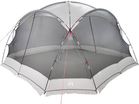 vidaXL - Camping - Muggennet - met - Deuren - Grijs - voor - 8 - Persoons - en - Waterdicht van VidaXL