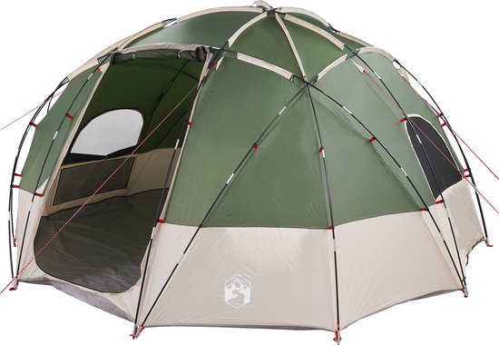 vidaXL - Camping - Tent - met - dak - Groen - 475 - x - 475 - x - 235 - cm - Polyester van Vidaxl