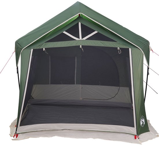 vidaXL - Camping - Tent - met - Vensters - Groen - 10-Persoons - Waterdicht van Vidaxl