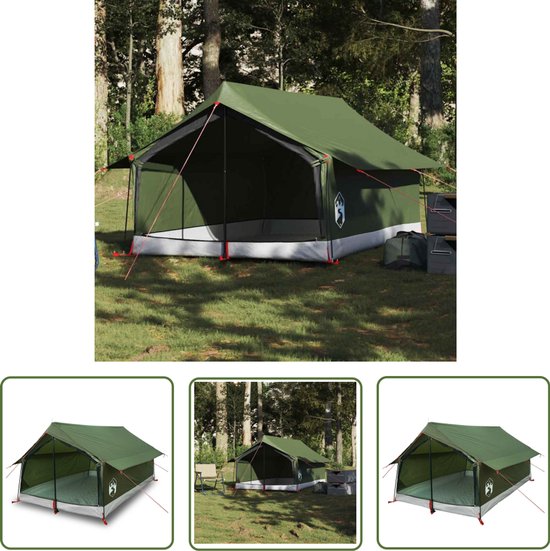 vidaXL Campingtent - Tenten - Tent 2-persoons waterdicht olijfgroen - Tweepersoons Tent - Olijfgroene Tent - Waterdichte Tent van Merkloos