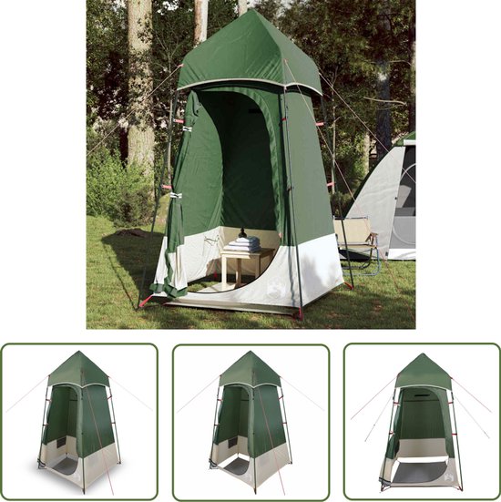vidaXL Campingtoilet - Toilettent - Toilettent waterdicht groen - Festivaltent - Douchtent - Kleedhok van Merkloos