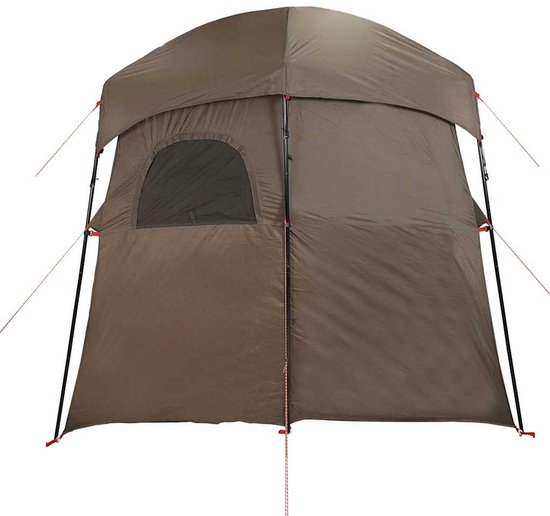 vidaXL - Douchetent - 2-persoons - waterdicht - bruin van Vidaxl