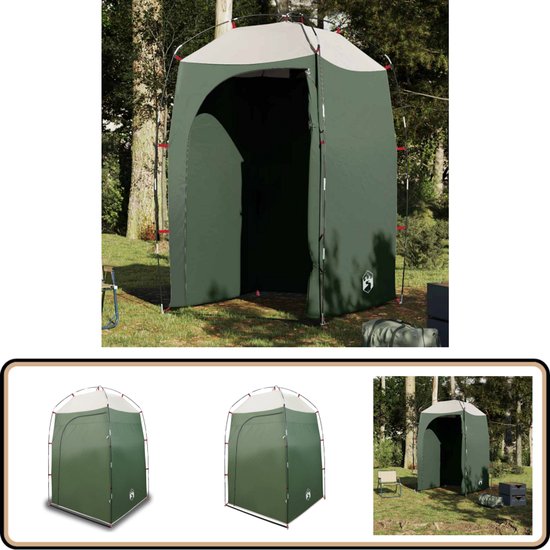 vidaXL Douchetent - Waterdicht - Groen Douchetent - Kampeertent - Privé Ruimte - Waterdicht - Compact van VidaXL