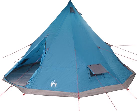 vidaXL - Famili - tent - Tipi - Blauw - 12-Persoon - Waterdicht van VidaXL