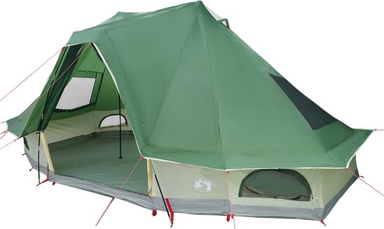 vidaXL - Familie - Tent - Tipi - Groen - 6-Persoon - Waterdicht van VidaXL