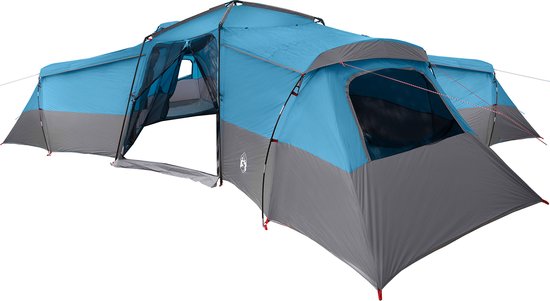 vidaXL - Familietent - 16-persoons - Waterdicht - Blauw - taft