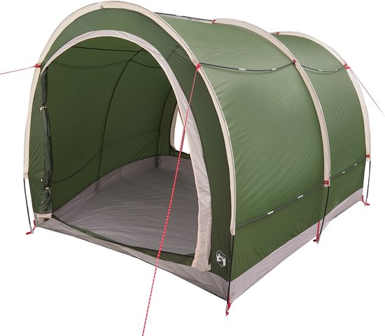 vidaXL - Fietstent - met - dak - met - opslag - met - luchtopening - Groen - 256 - x - 222 - x - 182 - cm van VidaXL