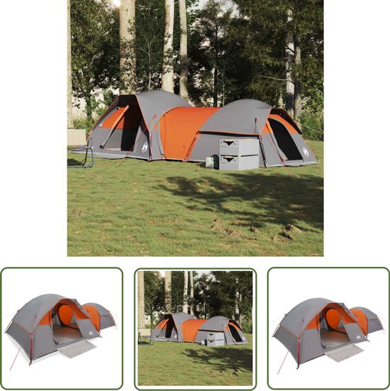 vidaXL Gereedschapset - Dynamische Sleutel - Tent 5-persoons waterdicht grijs en oranje - Mechanica - Klikmechanisme - Torque Wrench van Merkloos