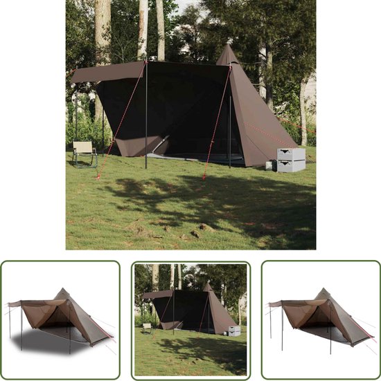 vidaXL Gereedschapset - Dynamische Sleutel - Tipitent 8-persoons waterdicht bruin - Mechanica - Klikmechanisme - Torque Wrench van Vidaxl