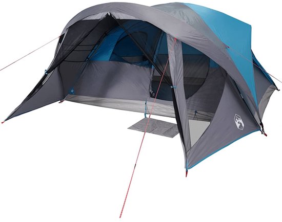 vidaXL - Gezinstent - 6-persoons - waterdicht - blauw van Vidaxl