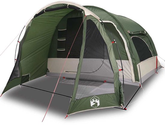 vidaXL - Gezinstent - 6-persoons - waterdicht - groen van VidaXL