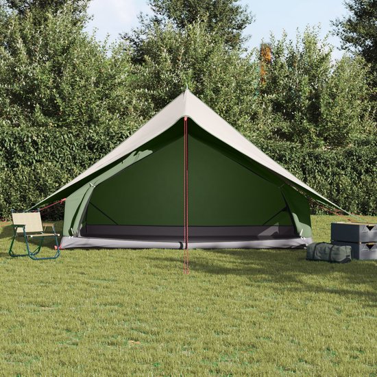 vidaXL - Gezinstent - A-Frame - 7-Persoons - Groen - Waterdicht van VidaXL