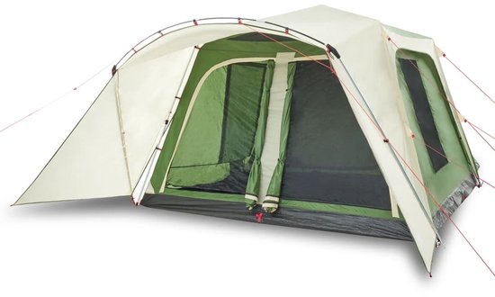 vidaXL - Gezinstent - met - luifel - 9-persoons - snelontgrendeling - groen van Vidaxl