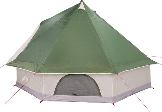 vidaXL - Gezinstent - Tipi - Groen - 8-Persoons - Waterdicht van VidaXL