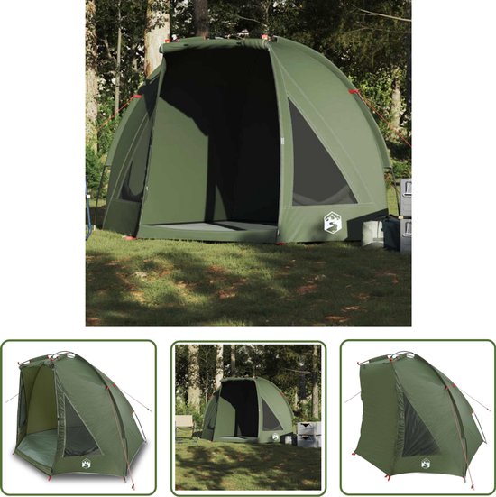 vidaXL Hengeltent - Vis Tent - Vistent waterdicht olijfgroen - Watersporttent - Campingtent - Compact Tent van Merkloos